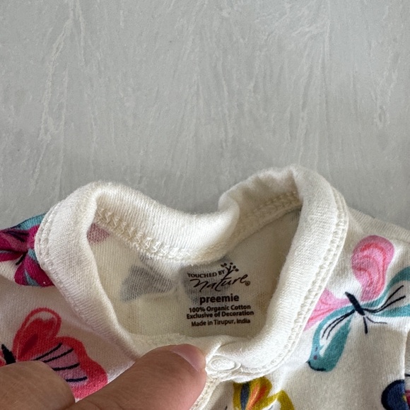 Touched by Nature Organic Cotton Preemie Gowns set of 3 never worn - Picture 2 of 6